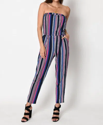 Tart Collections Jackelyn Modal Jumpsuit In Painted Stripe In Multi