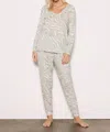 Tart Collections Jade Long Sleeve Jogger Set In Camo Zebra In Multi