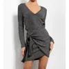 Tart Collections Jamilyn Dress In Black In Gray