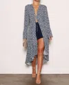 Tart Collections Kendall Wrap In Mint Stamped Geo In Blue