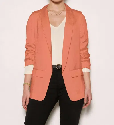 Tart Collections Kia Poly Silk Blazer In Copper Coin In Multi