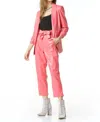 Tart Collections Kia Vegan Blazer In Azalea Pink In Multi