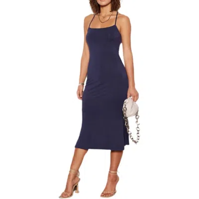 Tart Collections Kris Midi Dress In Peacoat In Blue