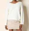 Tart Collections Leigh Sweater In Gardenia In White