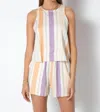 Tart Collections Lesli Top In Multi In Beige