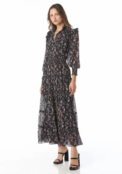 Tart Collections Luna Dress In Oil Paint Floral In Multi
