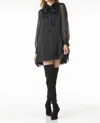 Tart Collections Maelle Dress In Sheer Stripe - Black In Multi