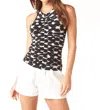 Tart Collections Malou Top In Black White Multi In Multi