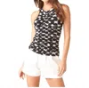 Tart Collections Malou Top In Black White Multi In Multi