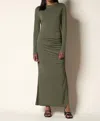 Tart Collections Marine Long Sleeve Maxi Dress In Beetle In Multi