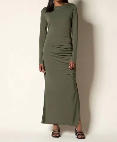 Tart Collections Marine Long Sleeve Maxi Dress In Beetle In Multi