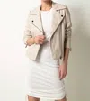 Tart Collections Mila Leather Jacket In Putty 2 In Multi