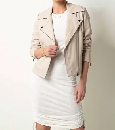 Tart Collections Mila Leather Jacket In Putty 2 In Multi