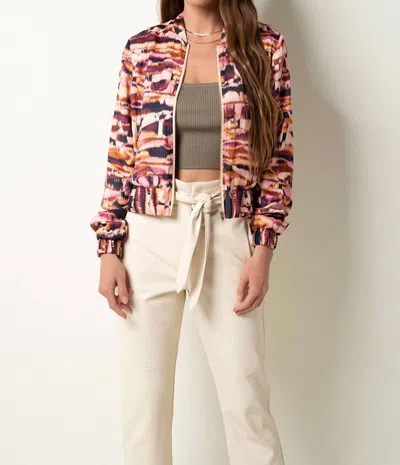 Tart Collections Mindi Jacket In Abstract Stripe In Multi