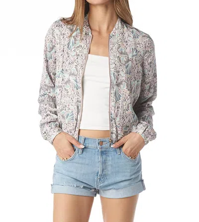 Tart Collections Mindi Patterned Jacket In Pebble Butterfly In Multi