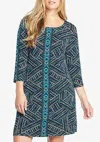 Tart Collections Nessa Plus Mini Dress In Mirrored Stripe In Multi