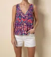 Tart Collections Onida Tank In Large Ikat Melange In Multi