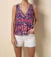 Tart Collections Onida Tank In Large Ikat Melange In Multi