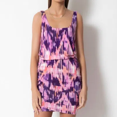 Tart Collections Quin Dress In Diamond Ikat In Purple