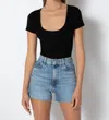 Tart Collections Rachele Rib Bodysuit In Black In Black