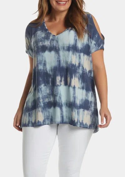 Tart Collections Rocky Plus Top In Painted Gradient In Blue