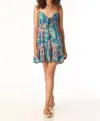 Tart Collections Roma Cotton Dress In Sketched Abstract In Multi