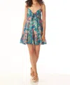 Tart Collections Roma Cotton Dress In Sketched Abstract In Multi