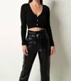 Tart Collections Rubaina Top In Black In Black