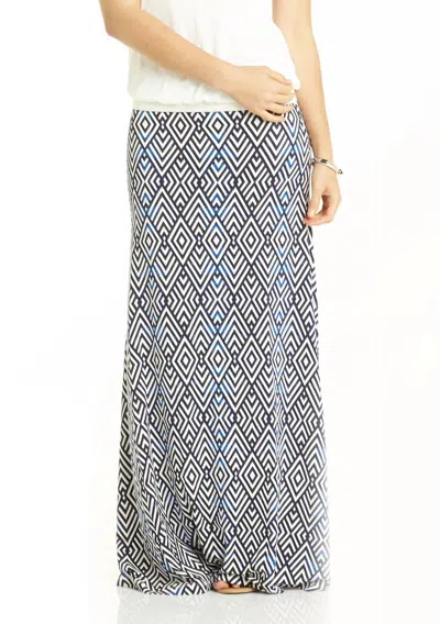 Tart Collections Samantha Skirt In Diamond Geo - Batik In Blue