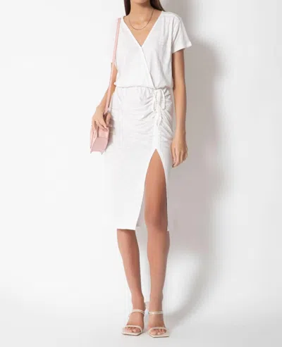 TART COLLECTIONS SHARON MIDI DRESS IN WHITE