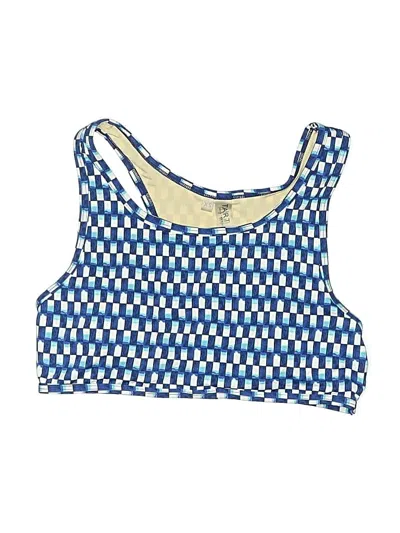 Pre-owned Tart Collections Swimsuit Top Blue Swimwear