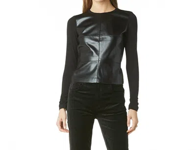 Tart Collections Tawni Leather Top In Black