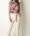 Tart Collections Tierney Poly Silk Top In Abstract Stripe In Multi