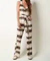 Tart Collections Valencia Rayon Jumper In Folded Shibori Stripe In Multi