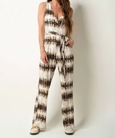Tart Collections Valencia Rayon Jumper In Folded Shibori Stripe In Multi