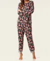 Tart Collections Vivi Pant Lounge Set In Desert Floral In Black
