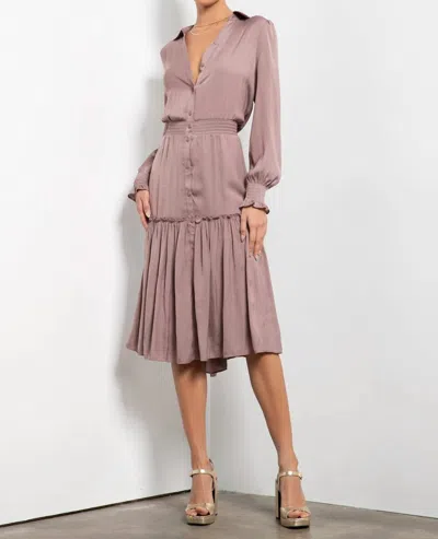 Tart Collections Vivianna Midi Dress In Twilight Mauve In Pink