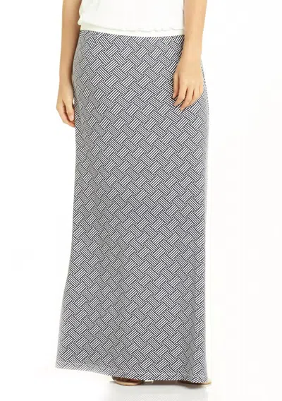 Tart Collections Women's Samantha Maxi Skirt In Woven Geo In Gray