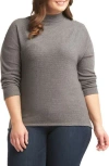 Tart Deb Ribbed Long Sleeve Top In Charcoal Heather