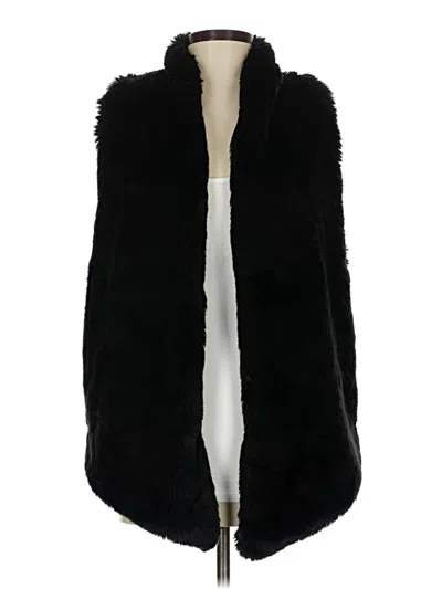 Pre-owned Tart Faux Fur Vest In Black