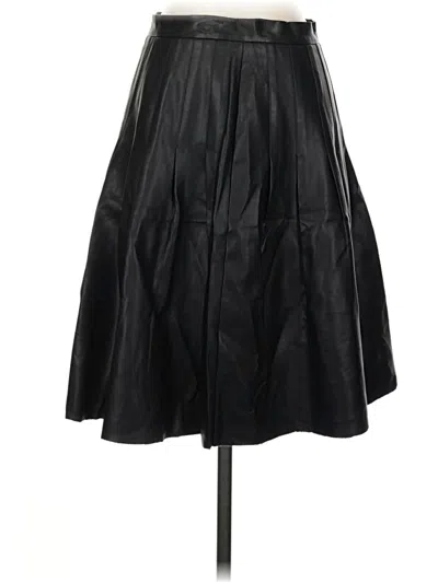 Pre-owned Tart Faux Leather Skirt In Black