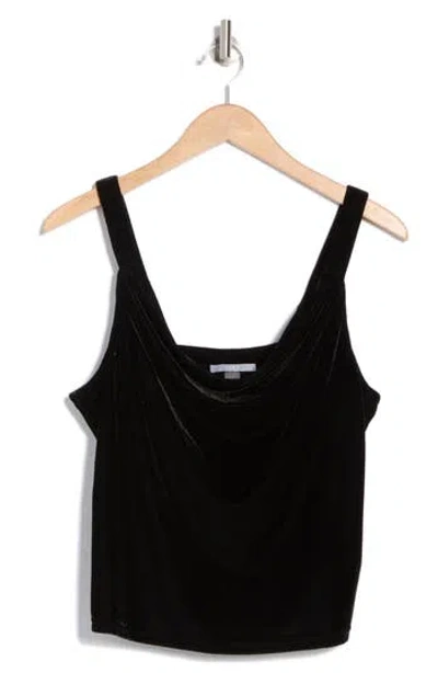 Tart Fern Velvet Cowl Neck Camisole In Black