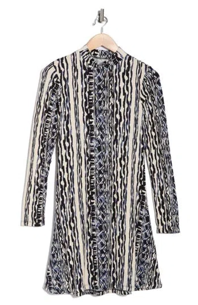 Tart Fernanda Long Sleeve Fit & Flare Dress In Brown