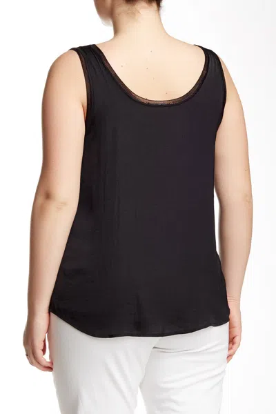 Tart 'hannah' Contrast Trim Print Tank In Black