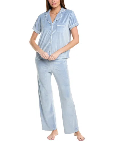 Tart Intimates 2pc Cosetto Pajama Pant Set In Blue