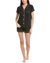 Tart Dixie Short Pajamas In Black