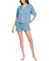 Tart Intimates 2pc Kine Short Set In Blue