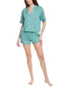 Tart Intimates 2pc Kine Short Set In Green