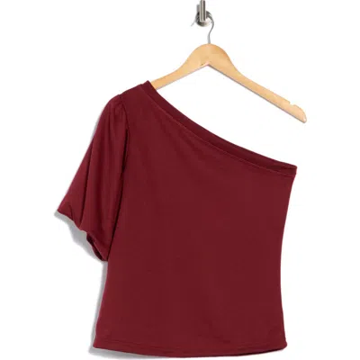 Tart Joylyn One Shoulder Top In Burgundy