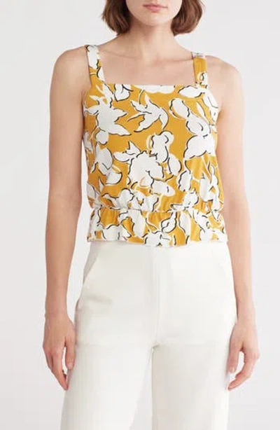 Tart Juliette Floral Square Neck Peplum Top